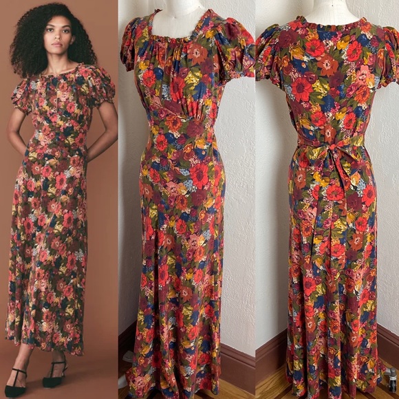 Doen Dresses & Skirts - $398 Dôen Giselle Silk Dress in Moonlit Garden